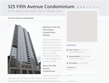 Tablet Screenshot of 325fifthnyc.com